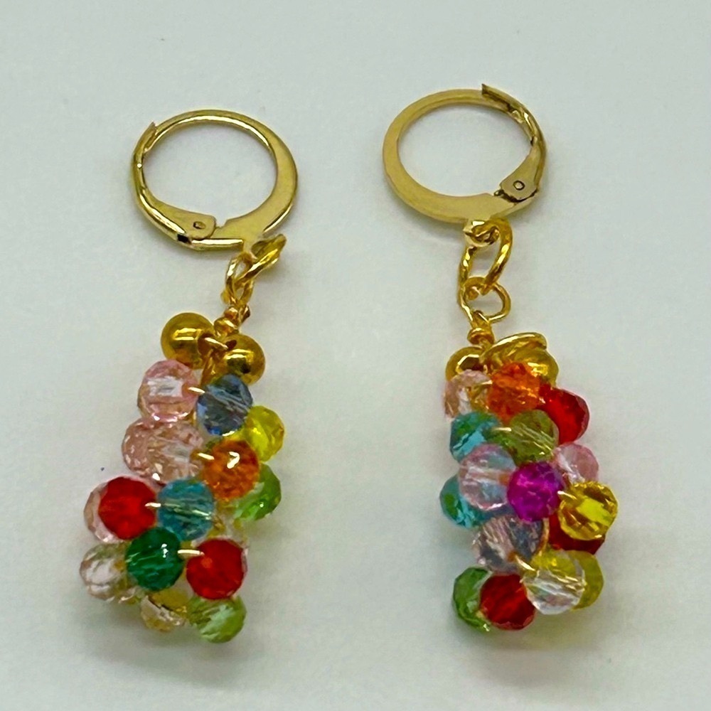 New multi color crystal wired handmade
Earrings - Picture 4 of 6